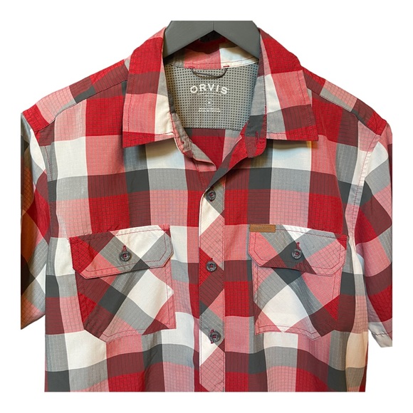 ORVIS - Men’s short sleeve button down - 2 front pockets - Like New, Gre… - Picture 5 of 10